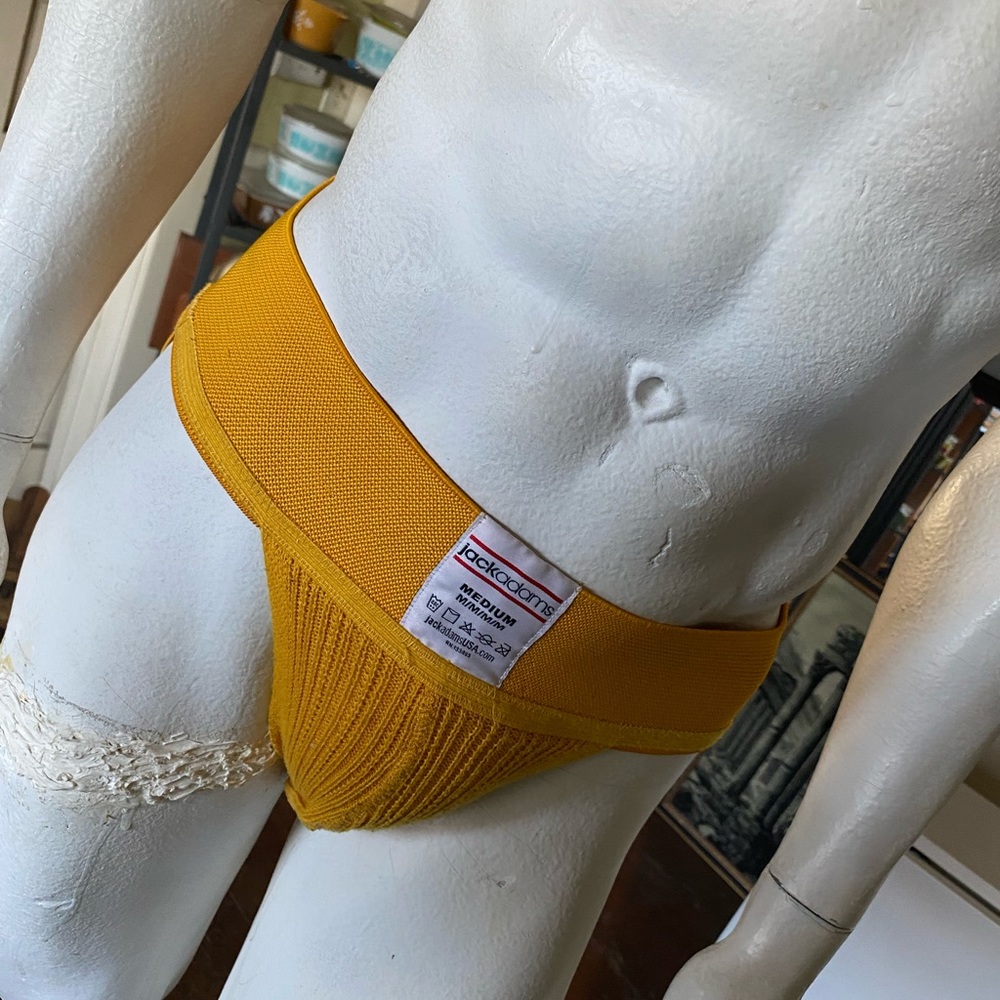 Jack Adams mustard yellow jockstrap